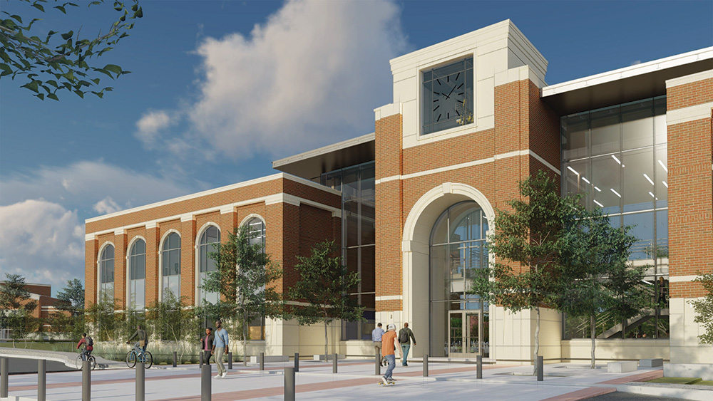 Rendering of new McKinney Campus Welcome Center