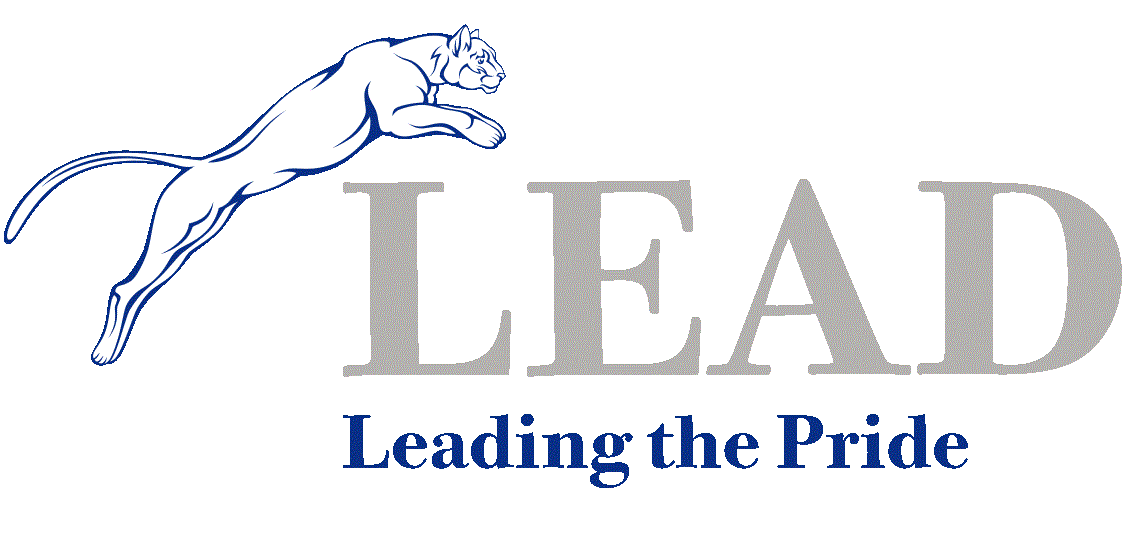 Lead logo (cougar leaping over lead)