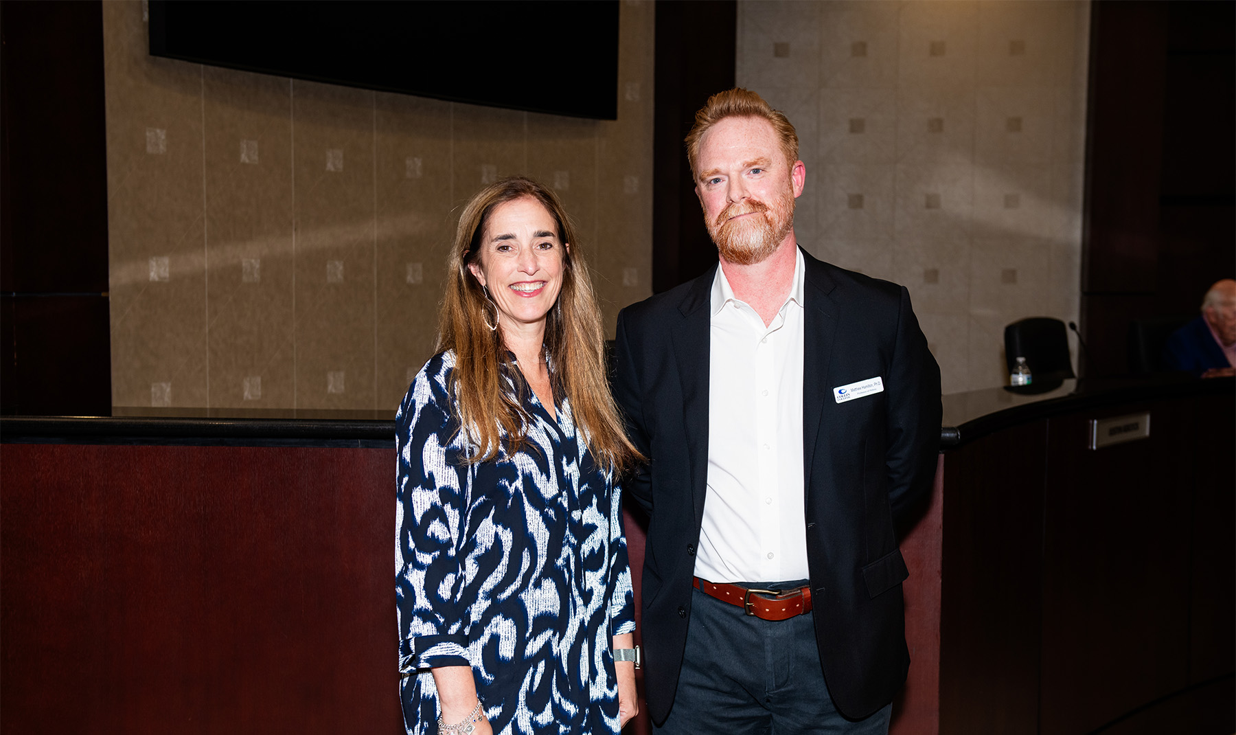 Dr. Rebecca Orr (left) and Dr. Matthew Hamilton, incoming Faculty Council President
