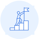 Climbing steps icon