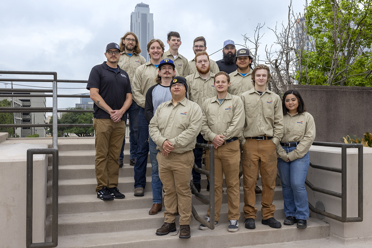 Collin College Welding Fabrication team won first place in the SkillsUSA competition and are eligible to compete at the national SkillsUSA competition.