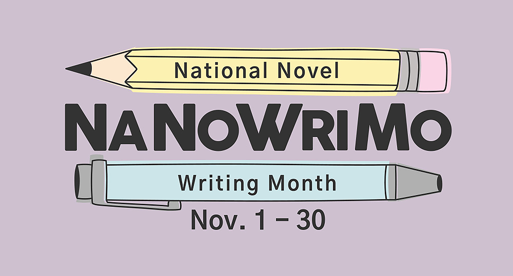 National Novel Writing Month logo - a pencil