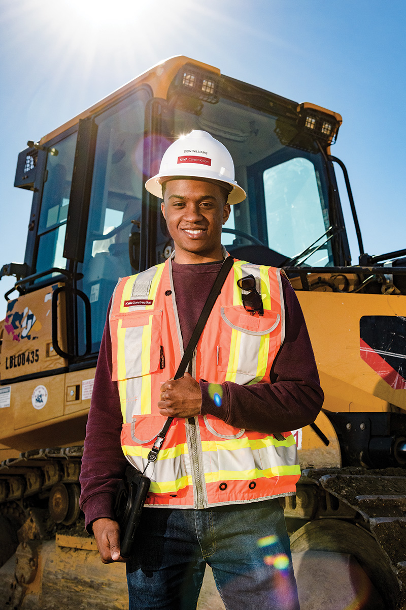 Collin College Construction Management student, Dion Williams