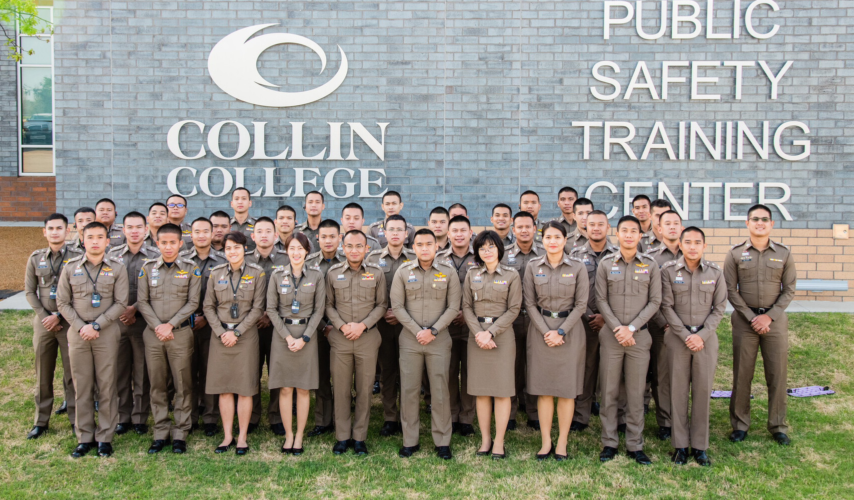 FORTY Royal Thai Police captains visited the Collin College Public Safety Training Center in March.
